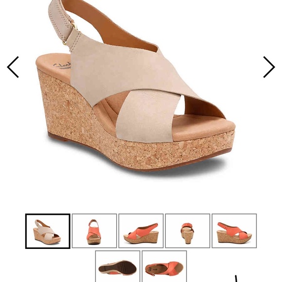clarks cork sandals
